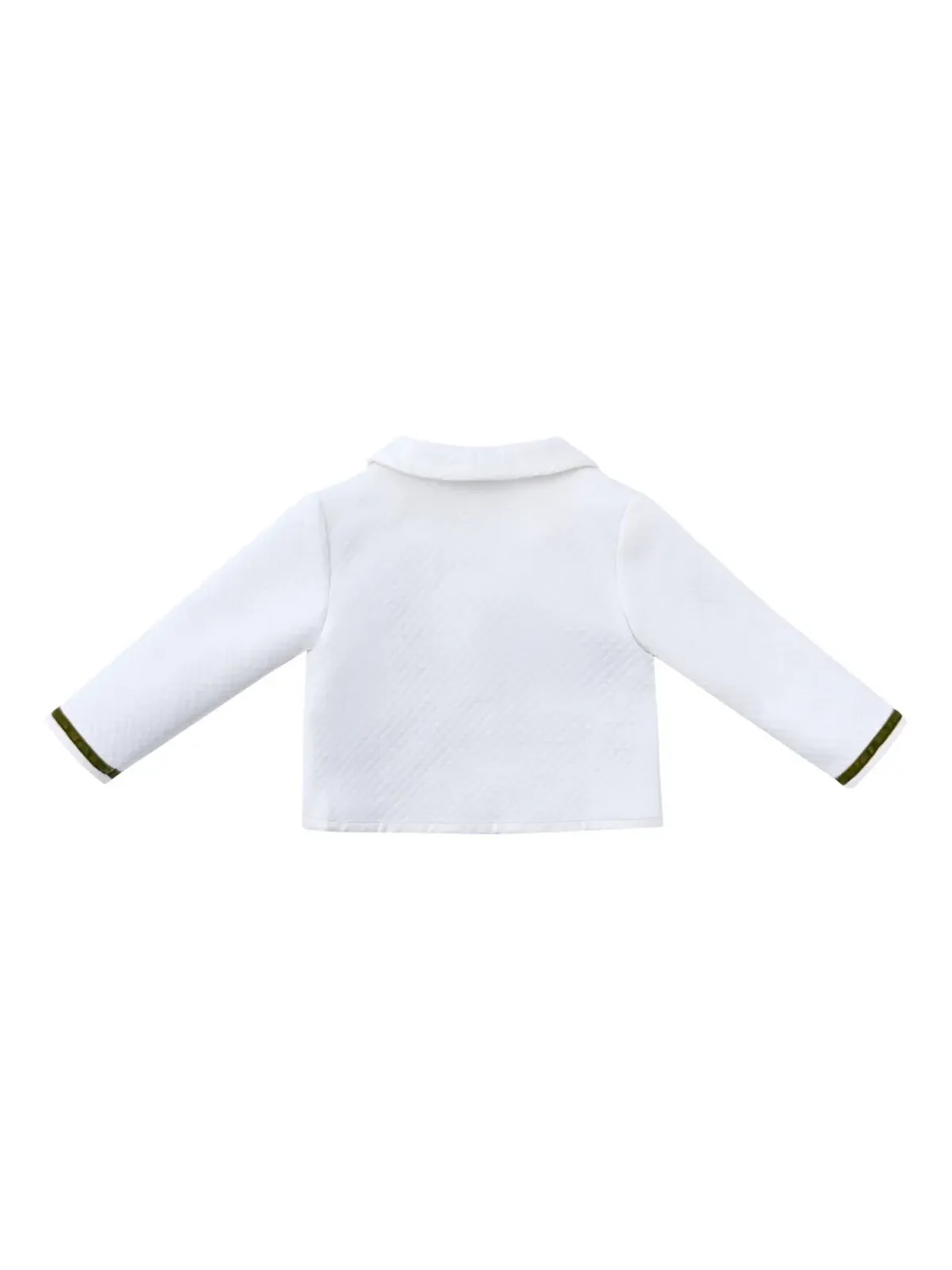 Moustache button-fastening babygrow set (set of three) - White - 画像3