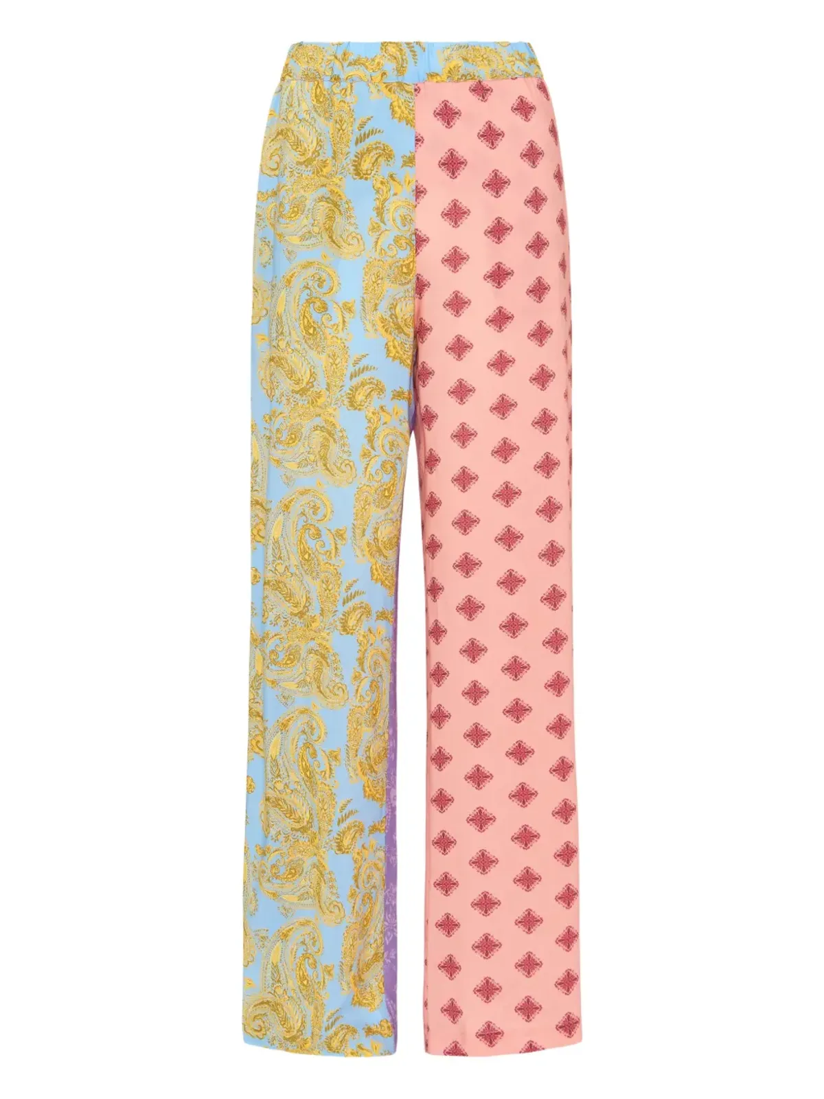 Donde Esteban ペイズリーパッチワークパンツ - 画像1