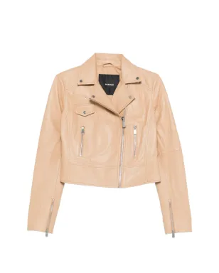 PINKO New Sensible zip-up leather jacket - サムネイル1