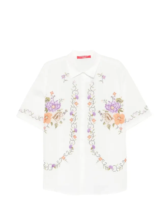 Marina Rinaldi Marina Rinaldi Mrsemblema フローラルシャツ - Whiteの商品画像