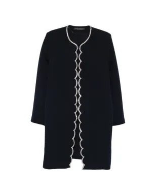 Marina Rinaldi スカラップエンベリッシュドコート - サムネイル1