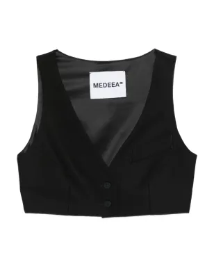 MEDEEA ボタンポケットベスト - サムネイル1