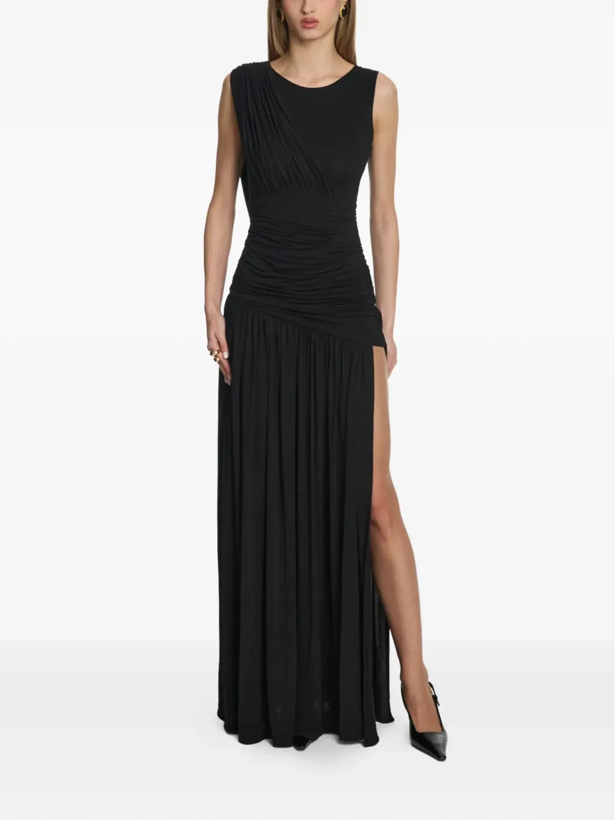 AXEL 113 Isabell ruched dress - Black - 画像2