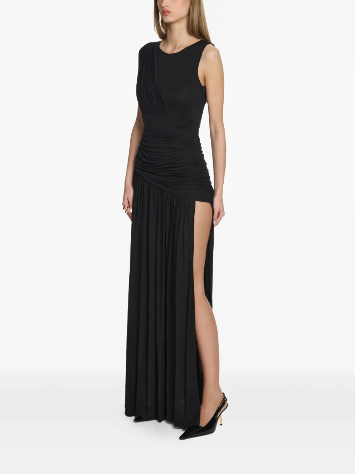 AXEL 113 Isabell ruched dress - Black - 画像3
