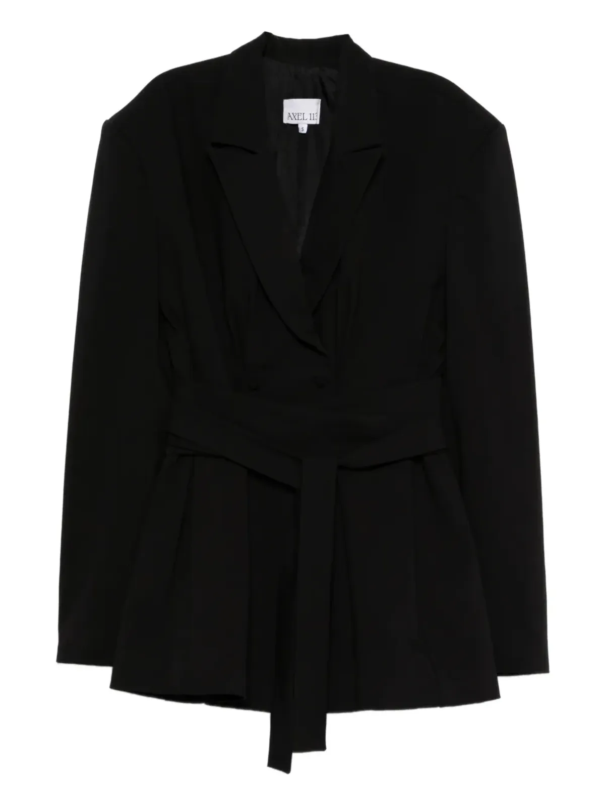 AXEL 113 Jacqueline belted cinched blazer - Black - 画像1