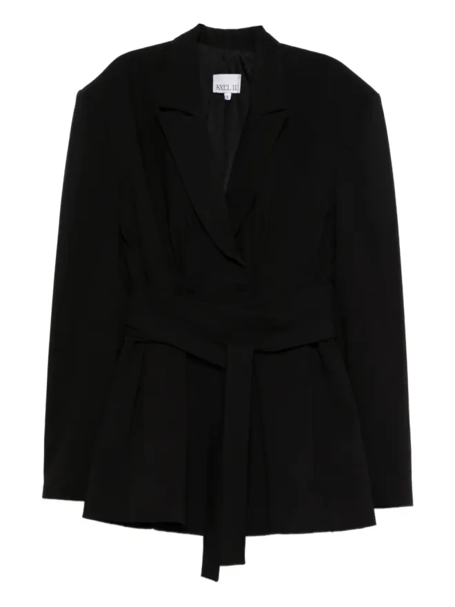 AXEL 113 AXEL 113 Jacqueline belted cinched blazer - Blackの商品画像