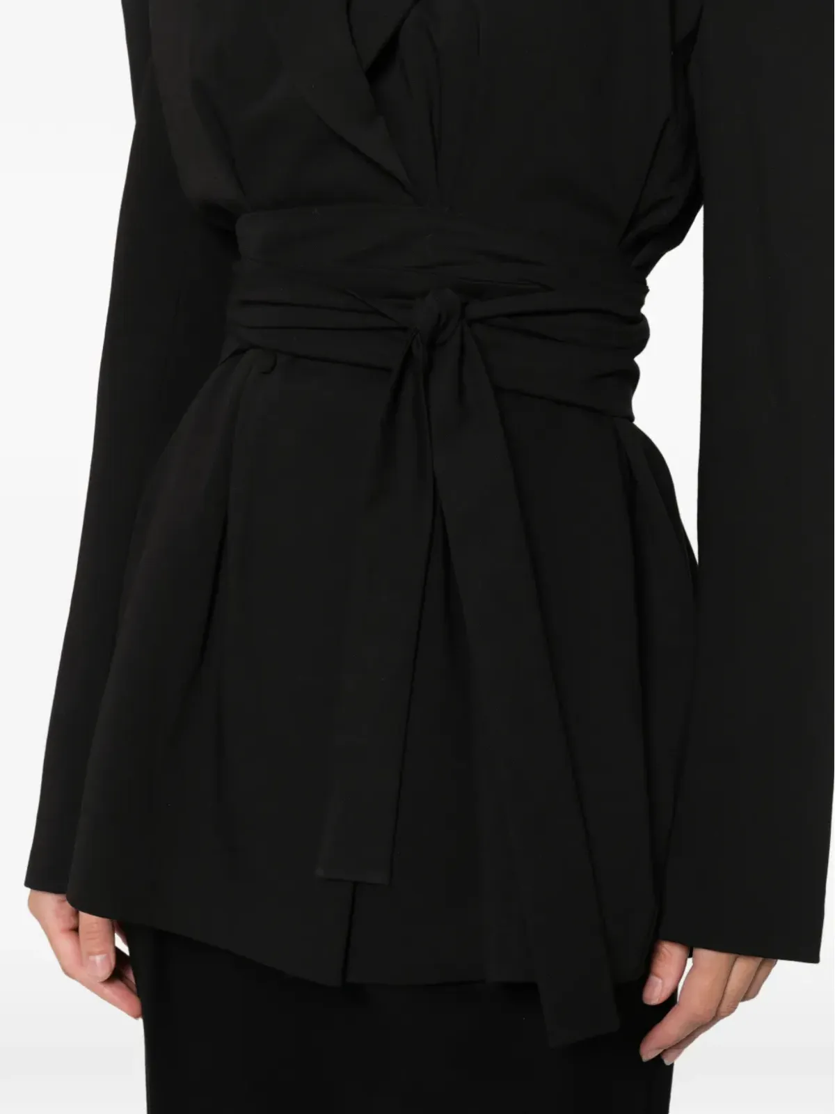 AXEL 113 Jacqueline belted cinched blazer - Black - 画像5