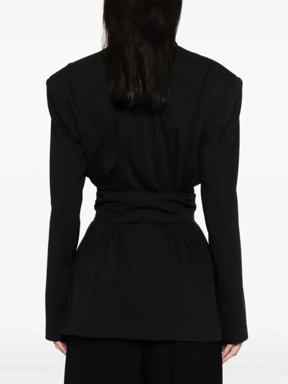 AXEL 113 Jacqueline belted cinched blazer - Black - 画像4