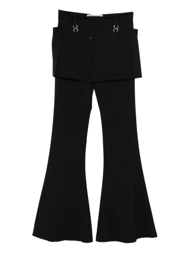 MEDEEA MEDEEA 取り外し可能スカート付きフレアパンツ（ブラック）の商品画像