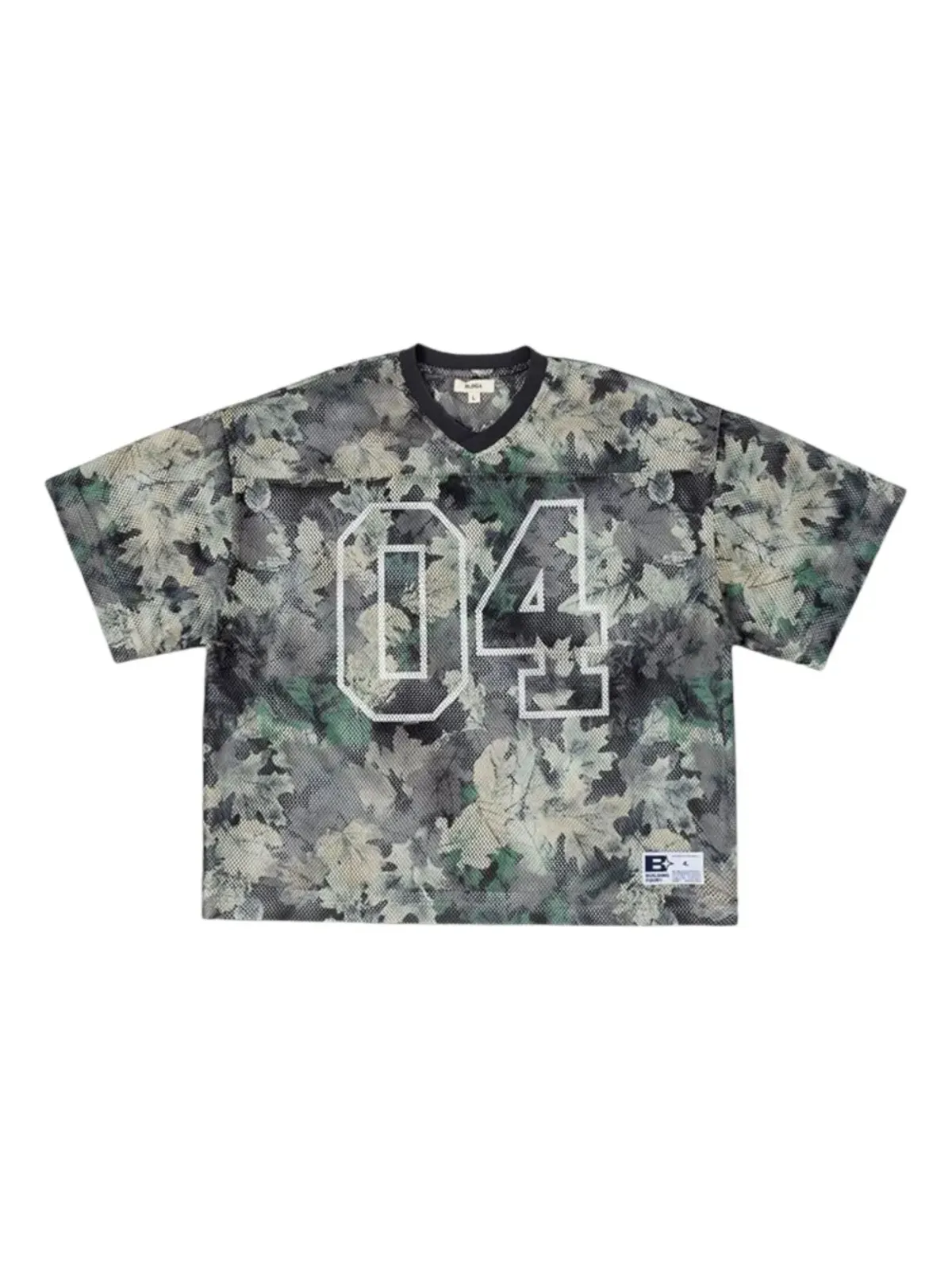 BLDG4 葉柄プリント Tシャツ - 画像1