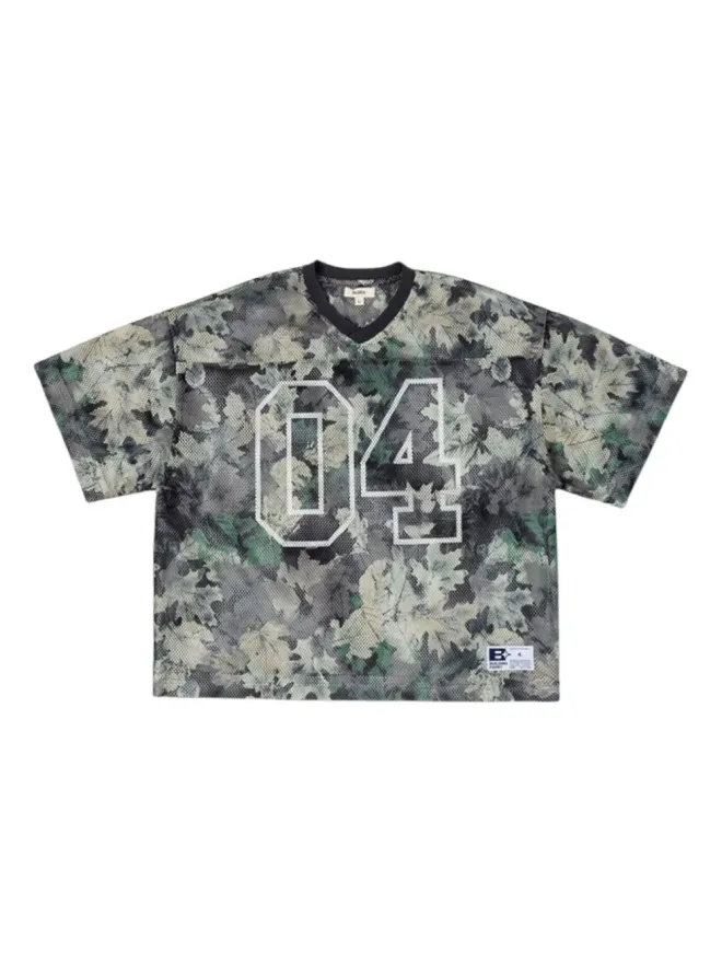 BLDG4 BLDG4 葉柄プリント Tシャツの商品画像