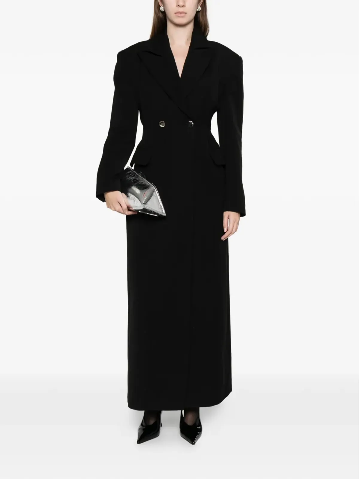 AXEL 113 Katie Hourglass double-breasted coat - Black - 画像2