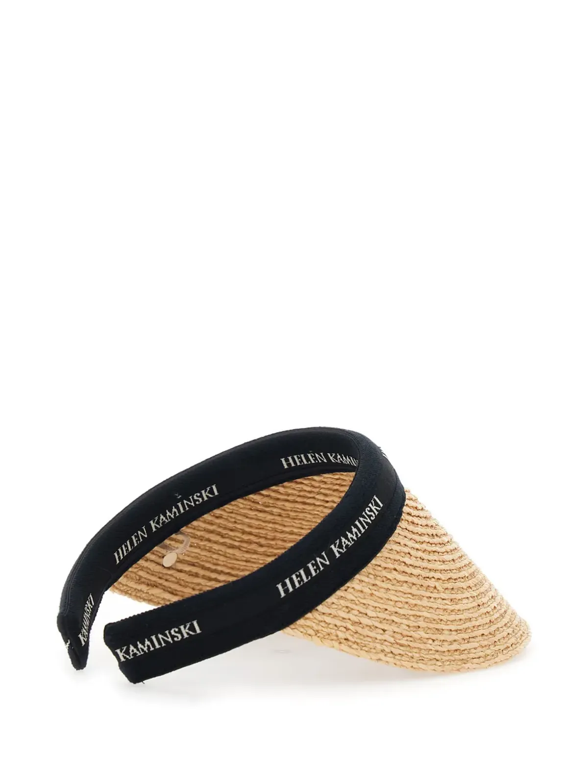 Helen Kaminski 編みストローのバイザーハット - 画像2