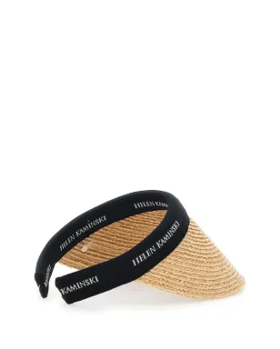 Helen Kaminski 編みストローのバイザーハット - サムネイル2