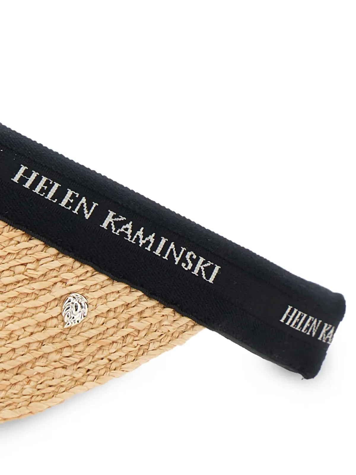 Helen Kaminski 編みストローのバイザーハット - 画像3