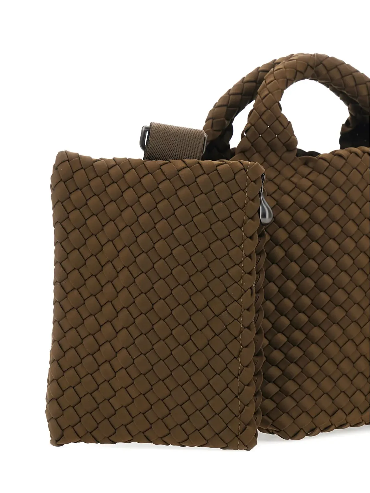 NAGHEDI woven top-handle tote bag - 画像3