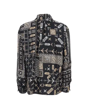 Momoni patterned buttoned shirt - サムネイル2