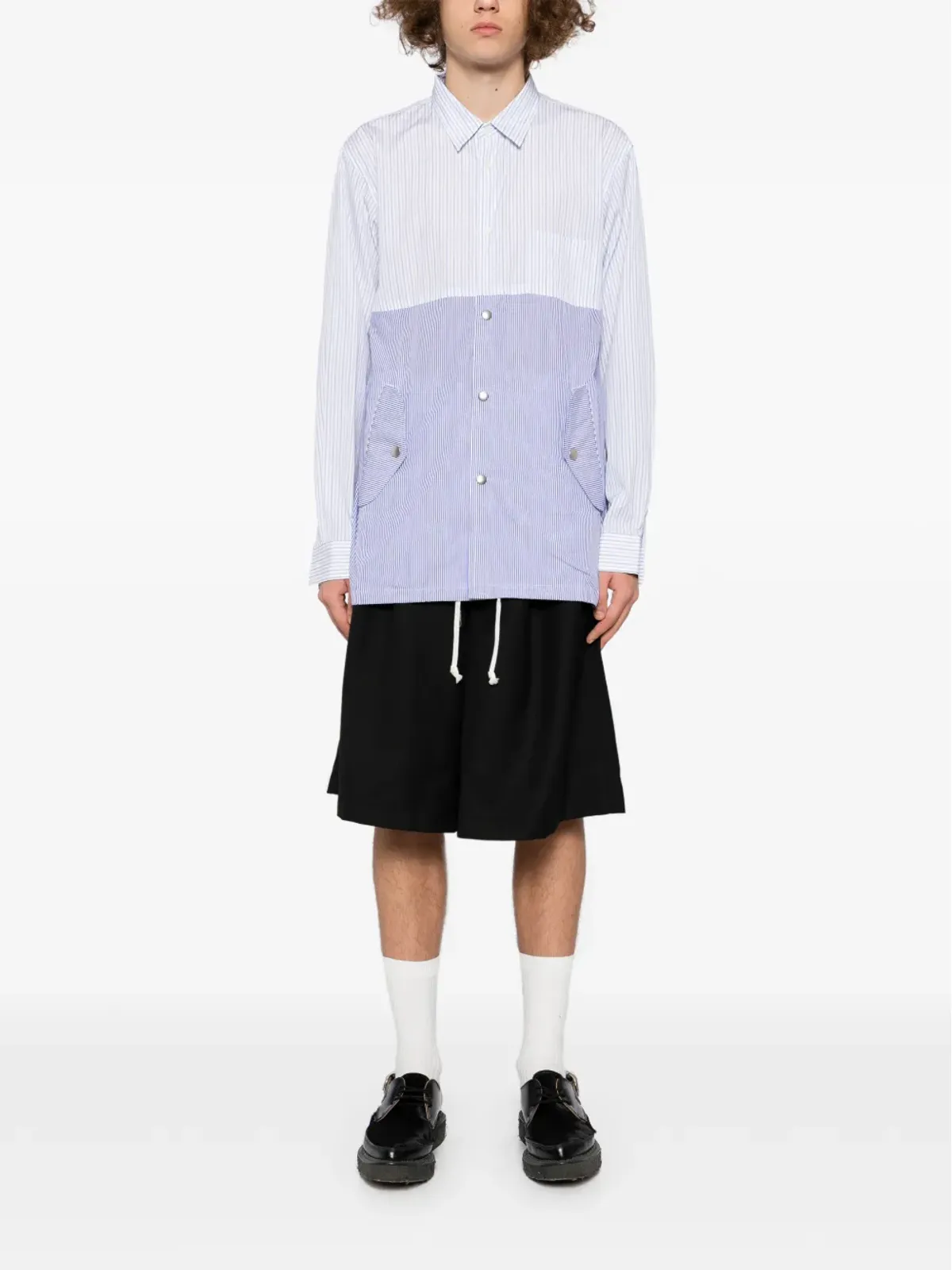 Comme des Garçons Homme Deux ストライプシャツ - 画像2