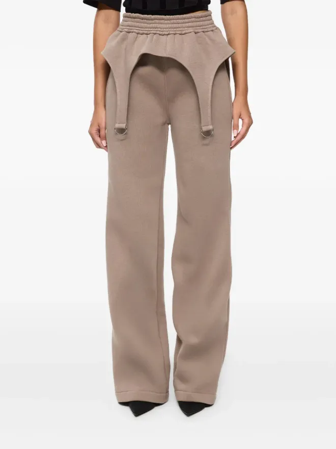 HAMZA HAMZA Goddess ガーター付きストラップパンツ - ベージュの商品画像