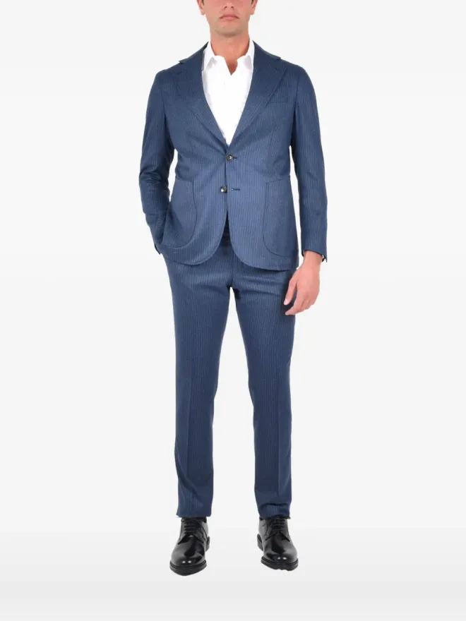 FRANZESE COLLECTION FRANZESE COLLECTION pinstripe suit - Blueの商品画像