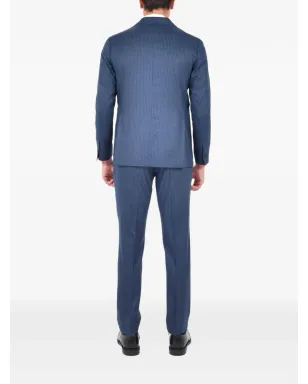 FRANZESE COLLECTION pinstripe suit - Blue - サムネイル2