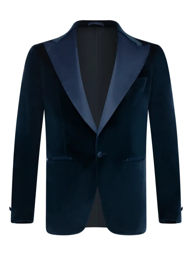 FRANZESE COLLECTION FRANZESE COLLECTION ピークドラペル ベルベット ブレザーの商品画像