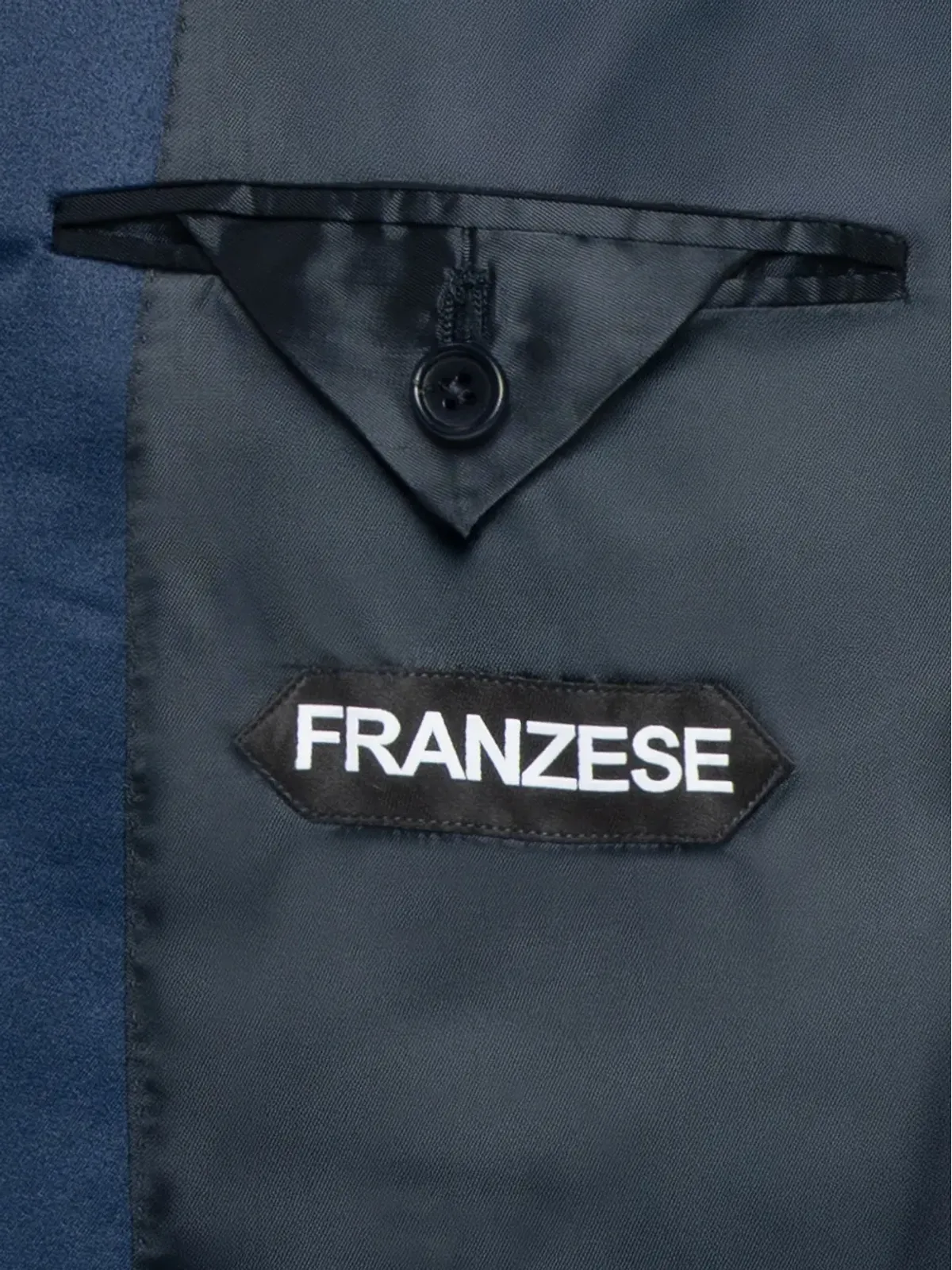 FRANZESE COLLECTION ピークドラペル ベルベット ブレザー - 画像4