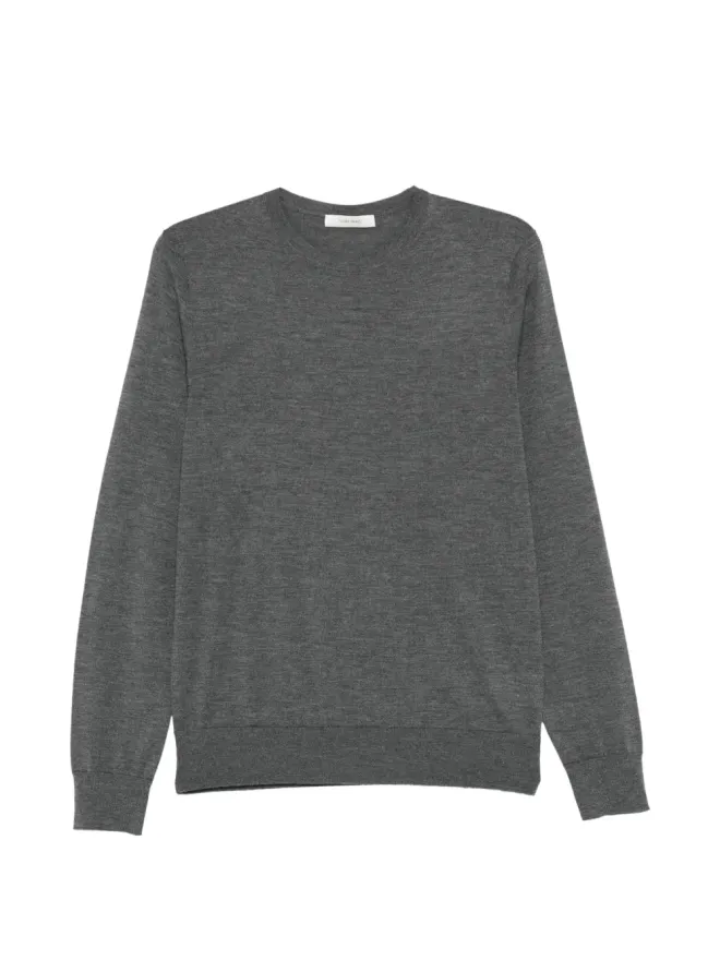 IVORY PARIS IVORY PARIS グレー クルーネック長袖セーターの商品画像