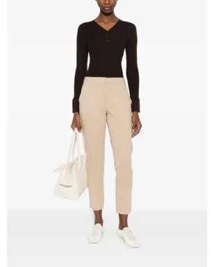 IVORY PARIS ボタンアップ フレアカフス トップ ブラウン - サムネイル2