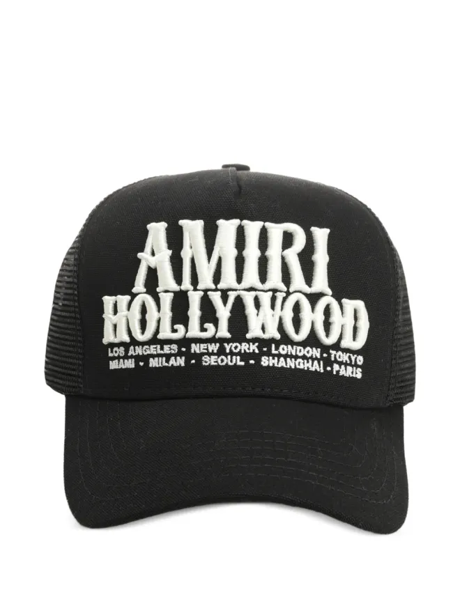 AMIRI AMIRI レターリング メッシュベースボールハット（ブラック）の商品画像