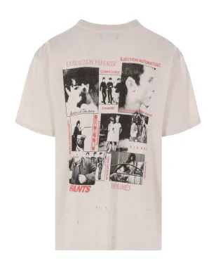Enfants Riches Déprimés La Scolaire Préféree distressed printed T-shirt - White - サムネイル2