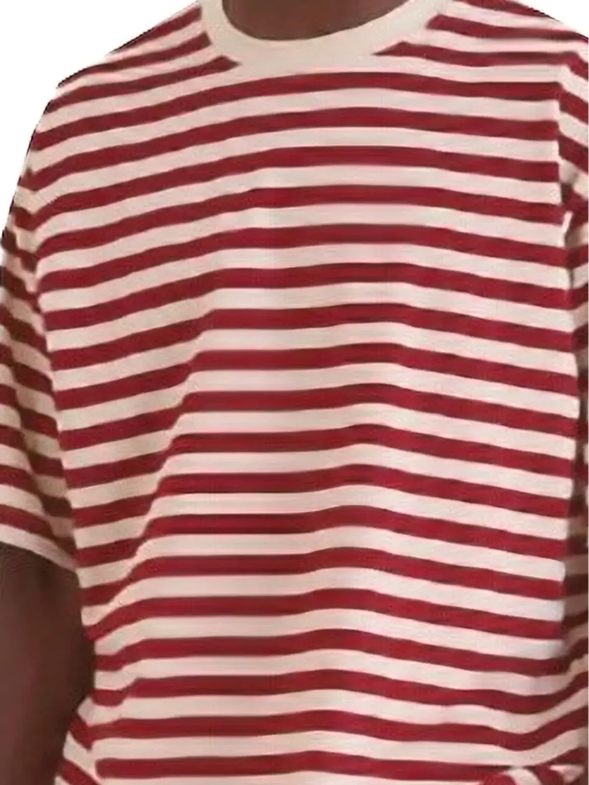 WOC ストライプTシャツ - レッド - 画像2