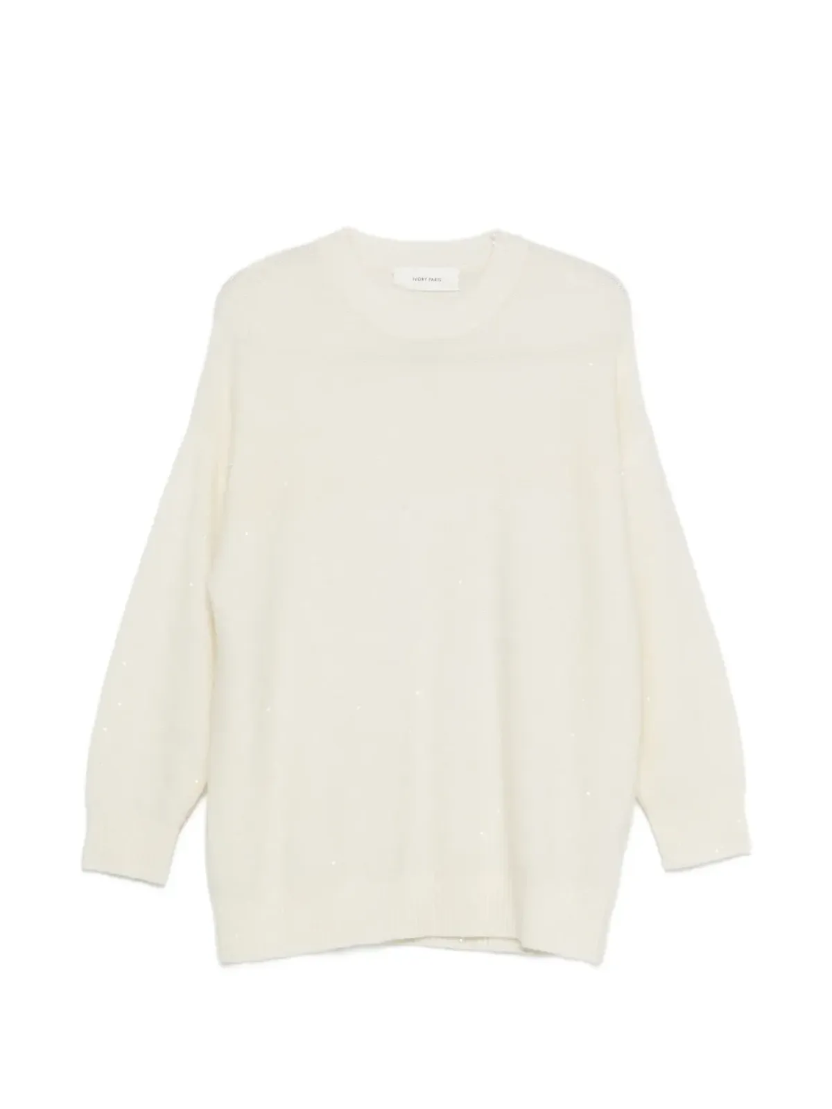 IVORY PARIS スパンコール付き クルーネックセーター - 画像1