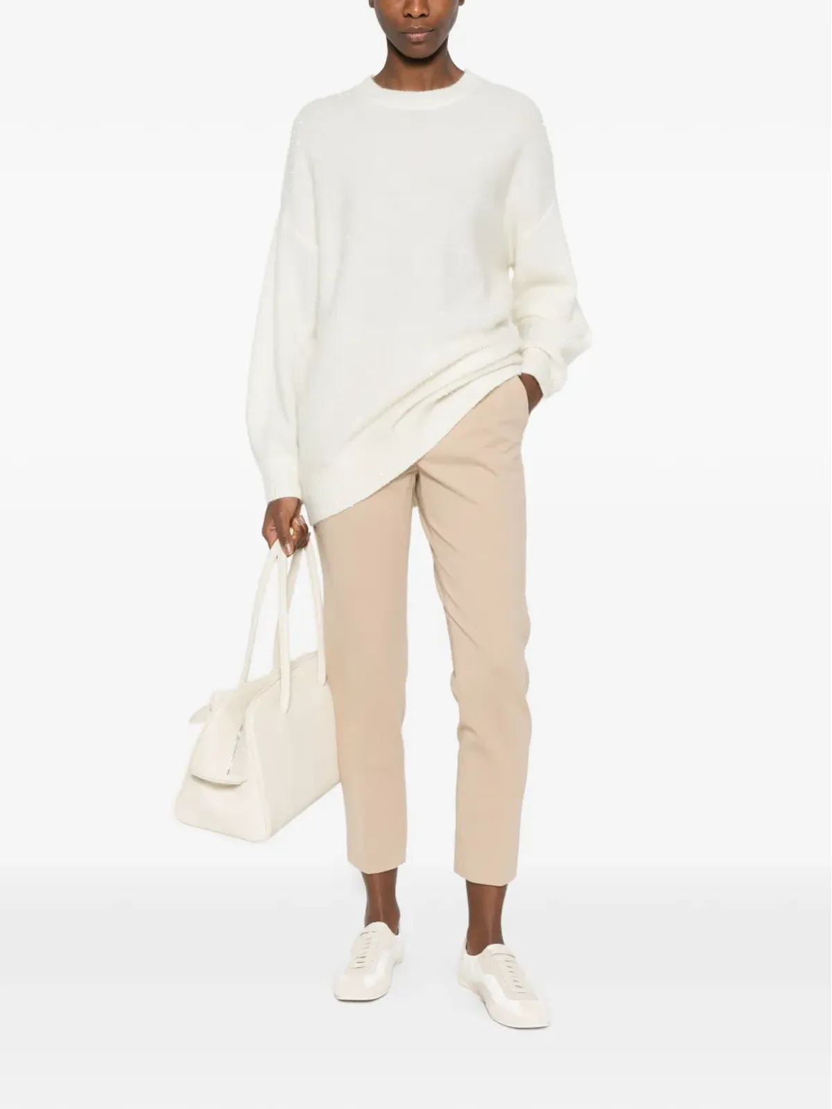 IVORY PARIS スパンコール付き クルーネックセーター - 画像2