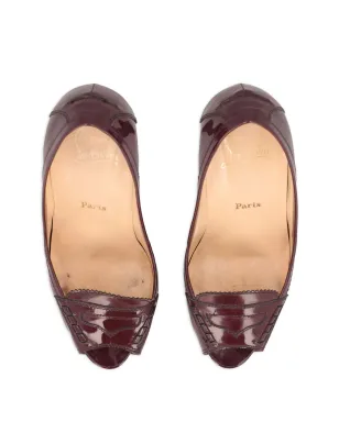 Christian Louboutin ビンテージ 120mm オープントゥ・スティレットヒール・パンプス - レッド - サムネイル4