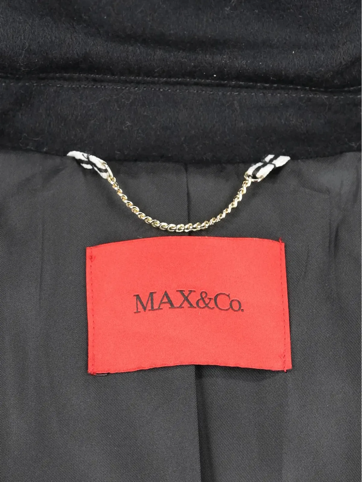 Max & Moi ダブルブレスト ベルト付き ウールコート - 画像3