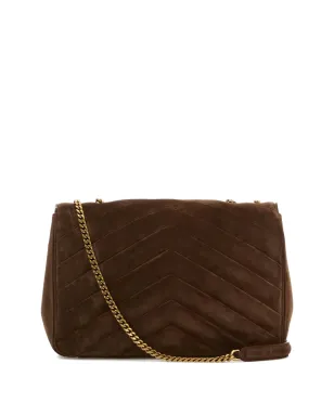 Saint Laurent Lou Lou Chevronモチーフチェーンクロスボディバッグ ブラウン - サムネイル2
