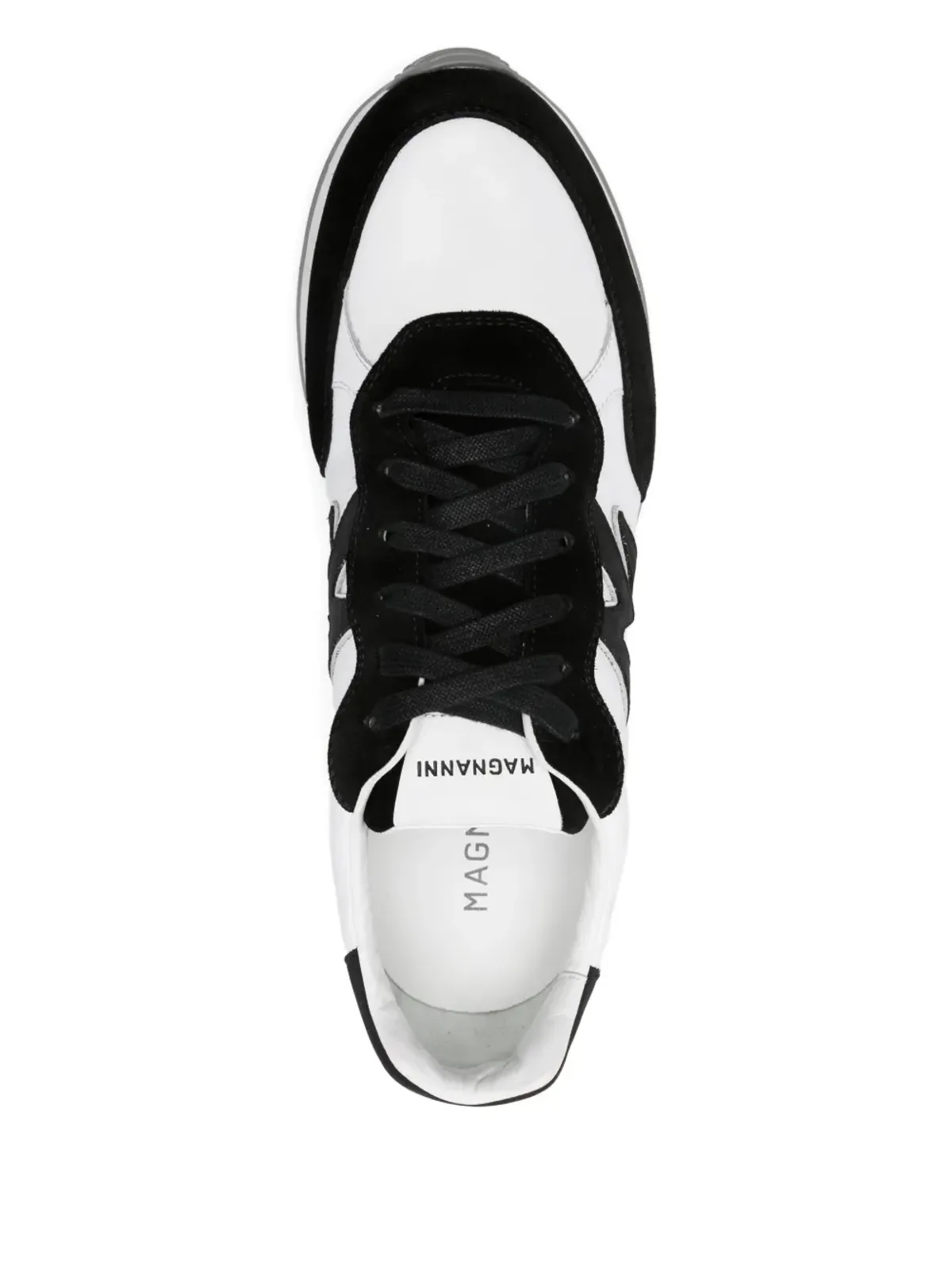 Magnanni レースアップ ロゴスニーカー ホワイト - 画像4