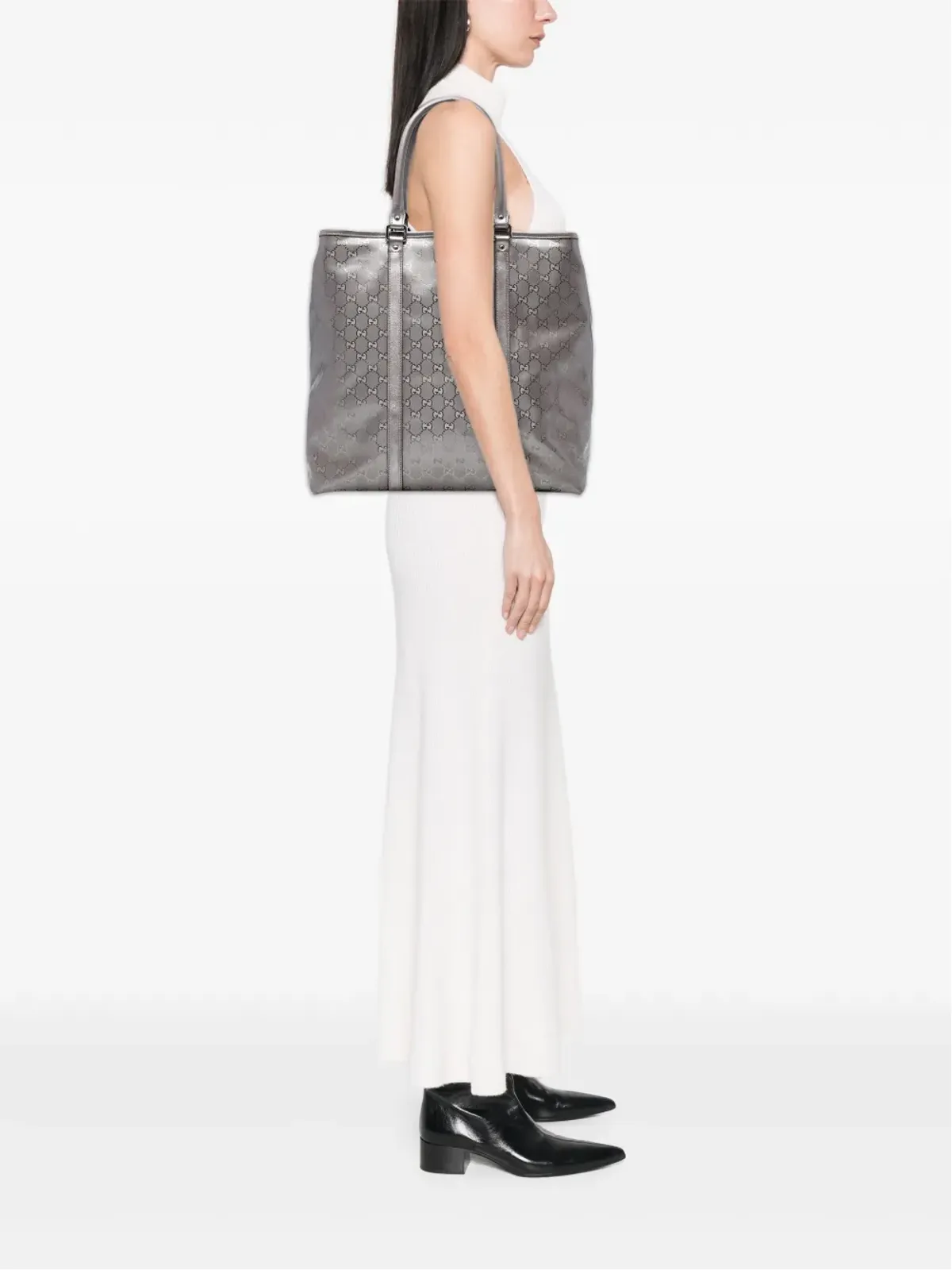 Gucci ビンテージ GG Imprime Joy Vertical トートバッグ - グレー - 画像2