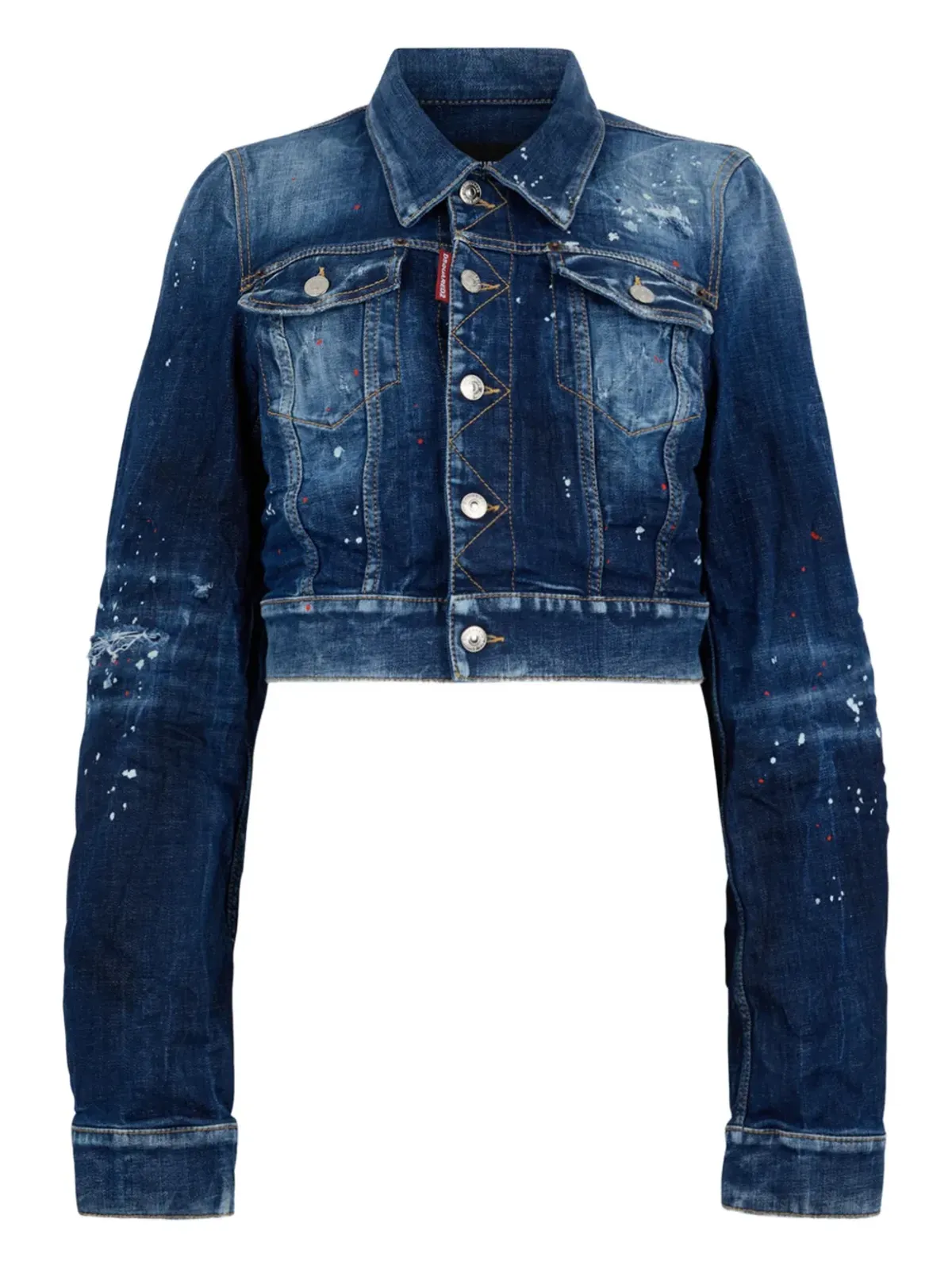 DSQUARED2 スポットウォッシュデニムジャケット - 画像1