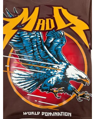 M4MaddMaxx イーグルグラフィック Tシャツ ブラウン - サムネイル4