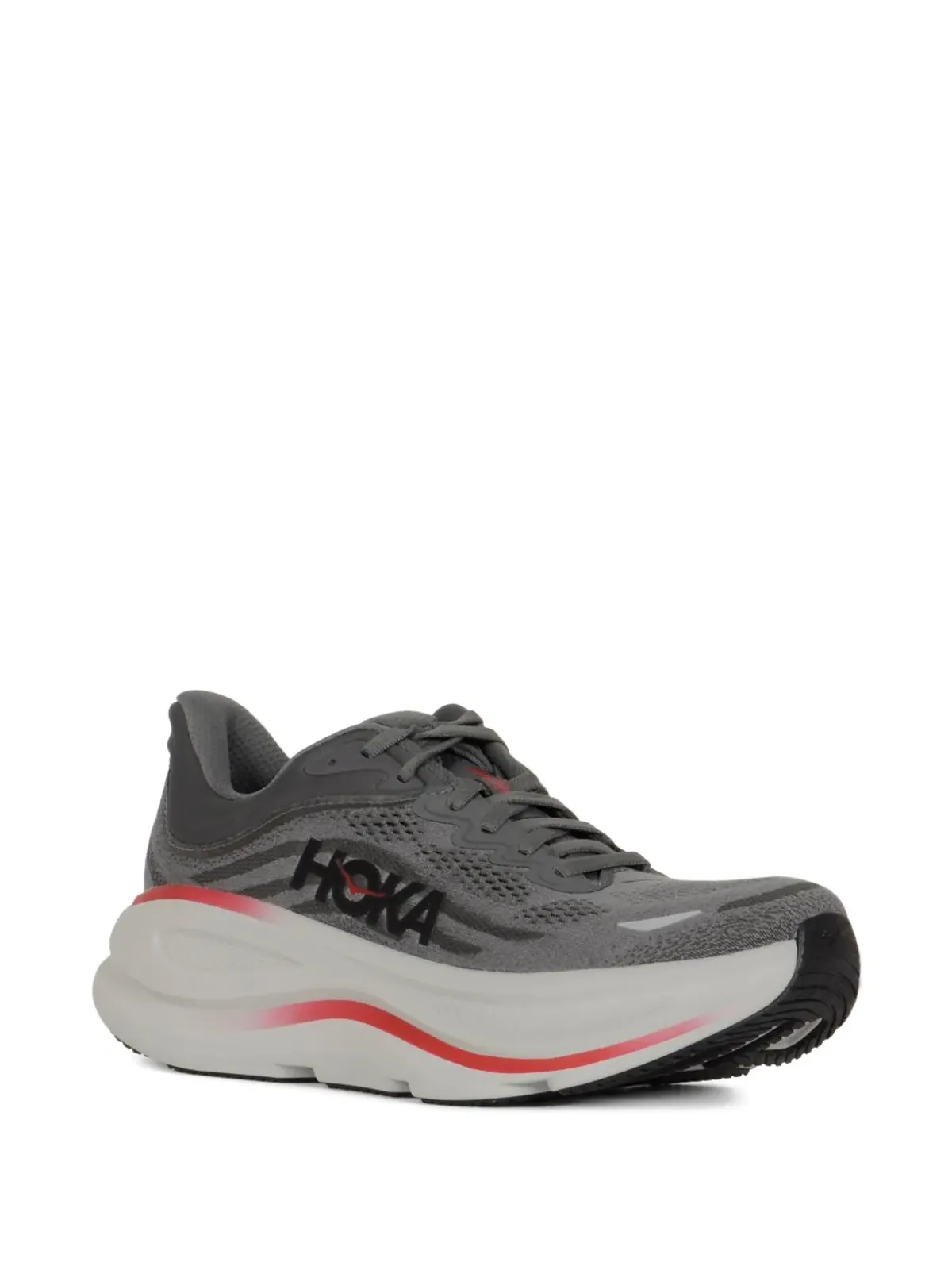 HOKA textured lace-up sneakers - Grey - 画像2