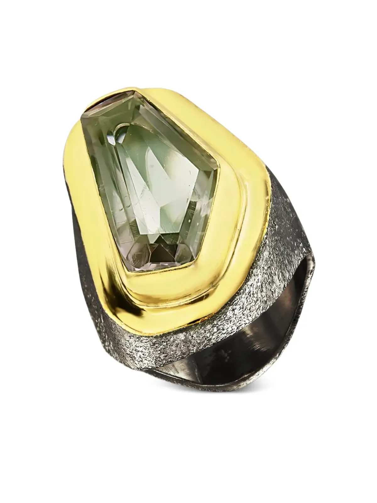 OBSIDIAN Aristocracy Morals handmade ring - Gold - 画像1