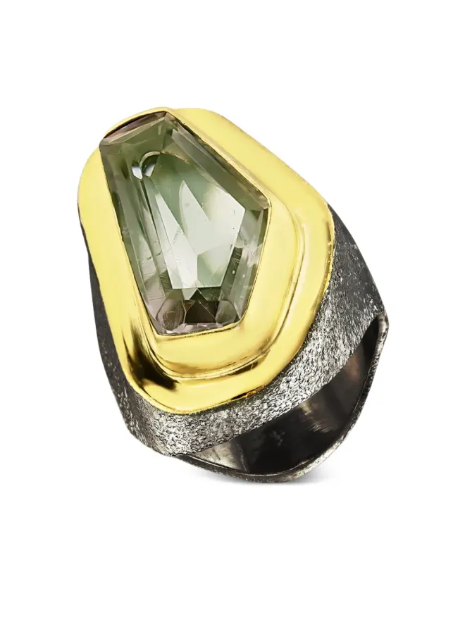 OBSIDIAN OBSIDIAN Aristocracy Morals handmade ring - Goldの商品画像
