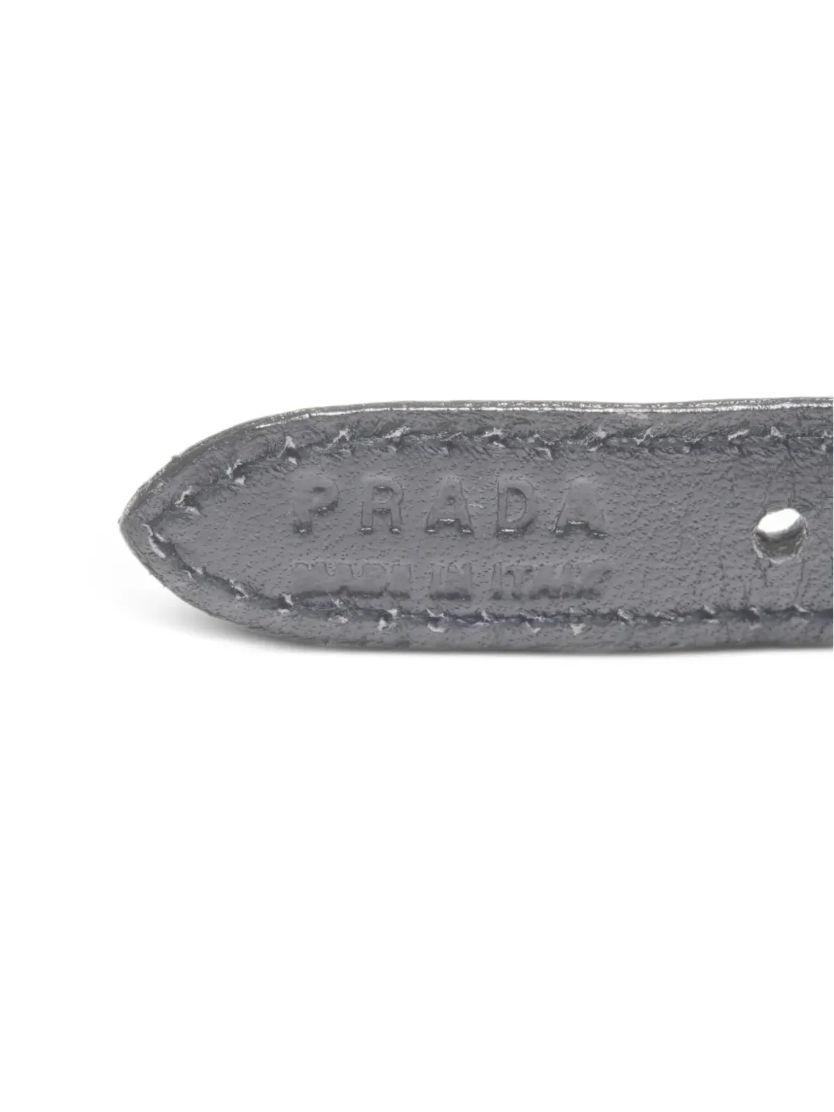 Prada ビンテージ 2010年代～2020年代 レザー チャーム ブレスレット ブラック - 画像5
