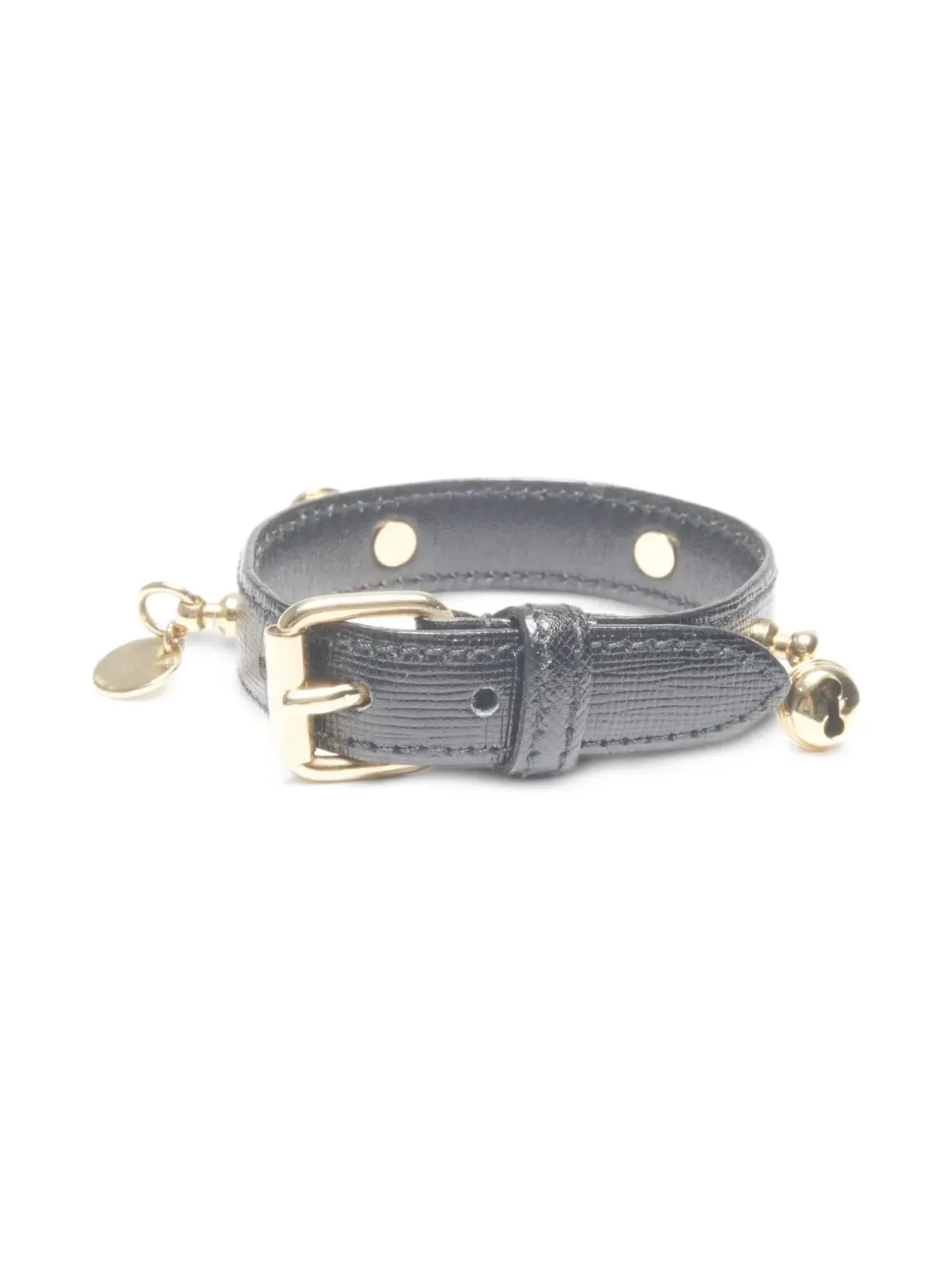 Prada ビンテージ 2010年代～2020年代 レザー チャーム ブレスレット ブラック - 画像2