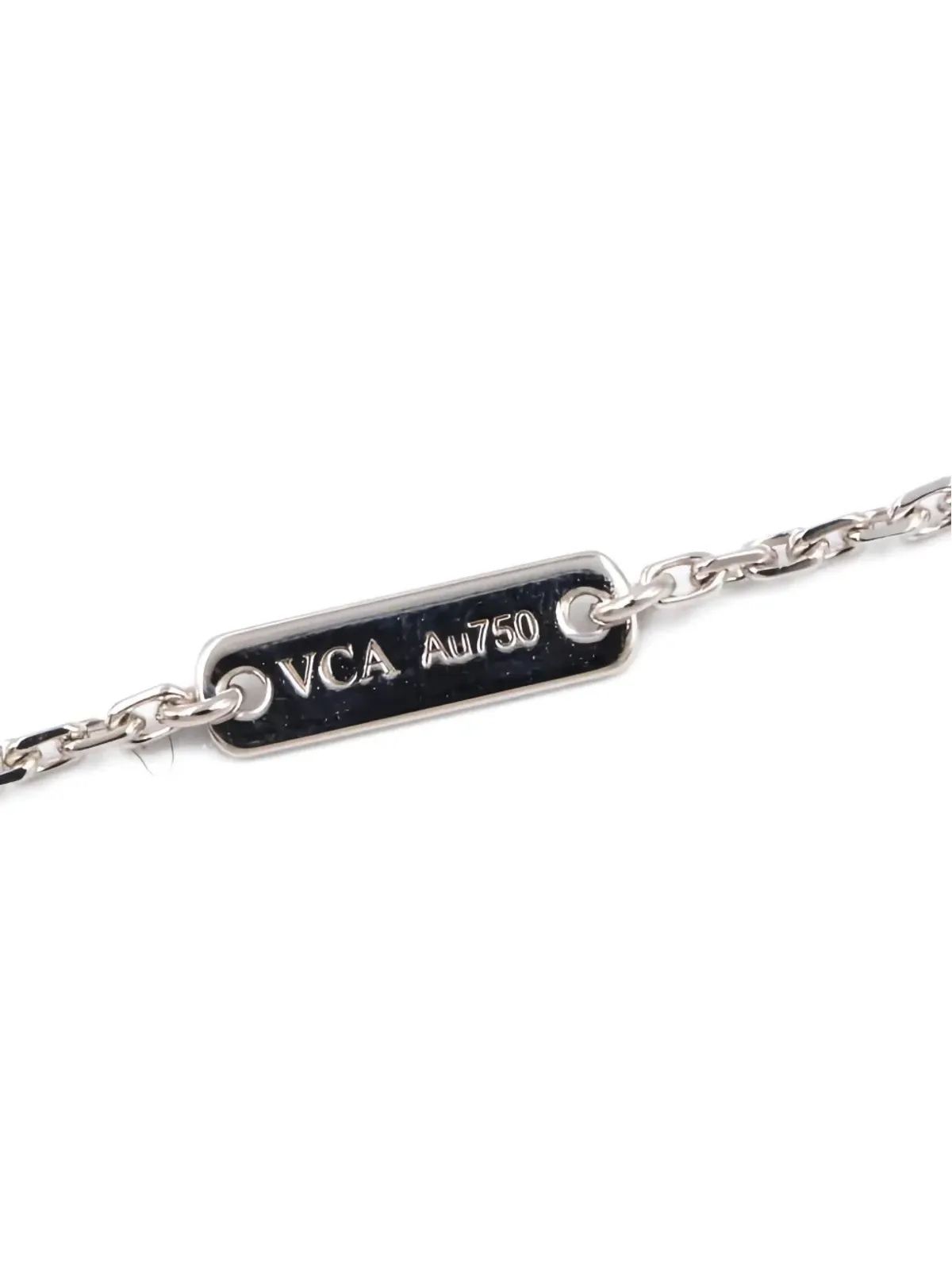 Van Cleef & Arpels Pre-Owned 18Kホワイトゴールド ダイヤモンド ネックレス - 画像3