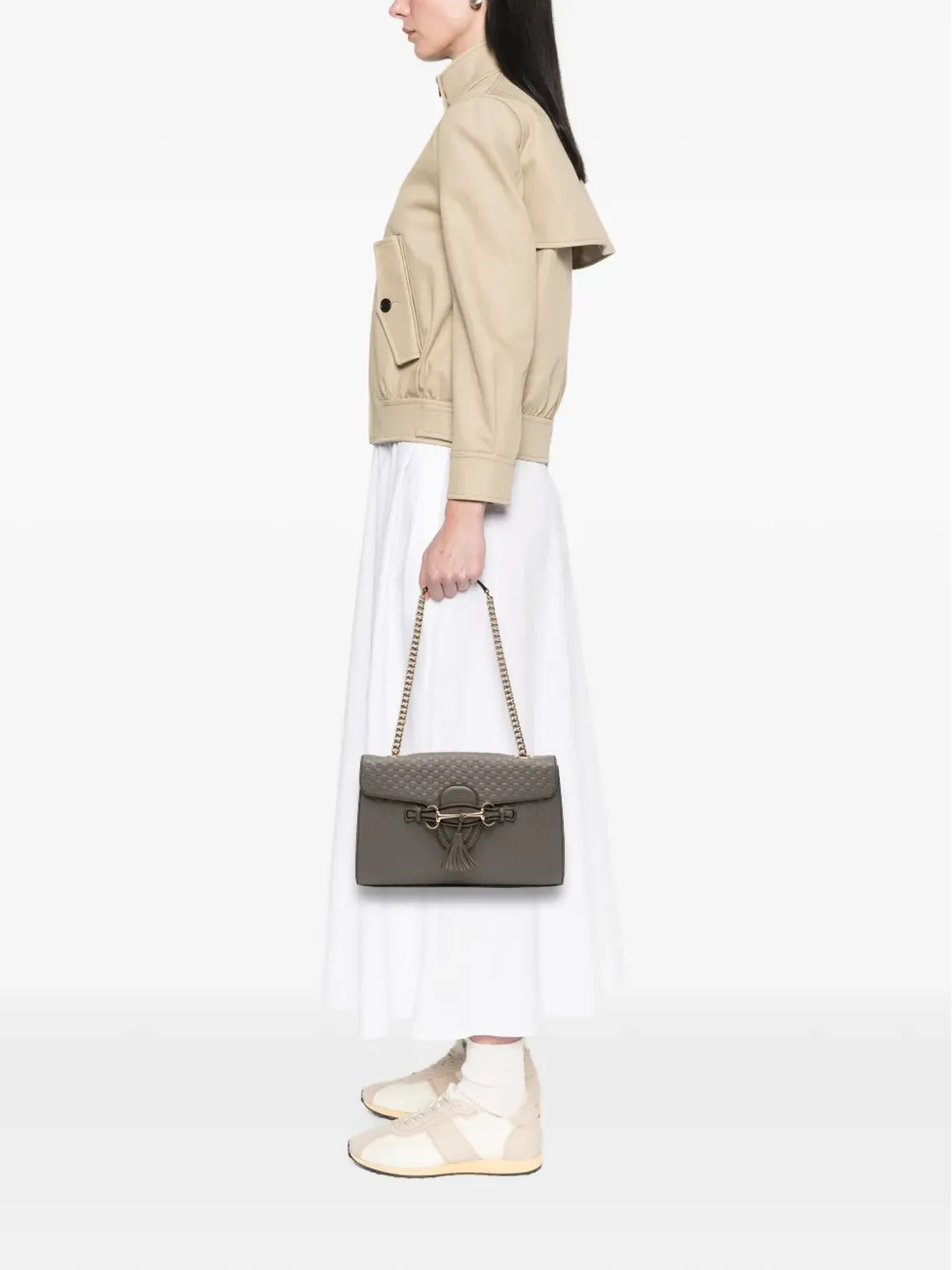 Gucci ビンテージ 2016-2025 ミディアム Microguccissima Emily ショルダーバッグ - ブラウン - 画像2