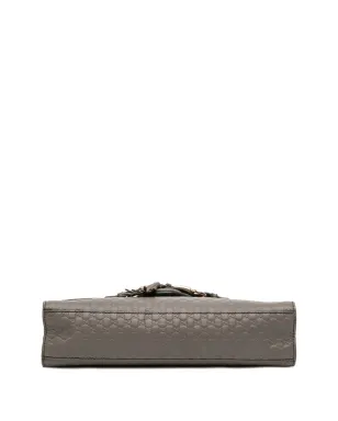 Gucci ビンテージ 2016-2025 ミディアム Microguccissima Emily ショルダーバッグ - ブラウン - サムネイル4