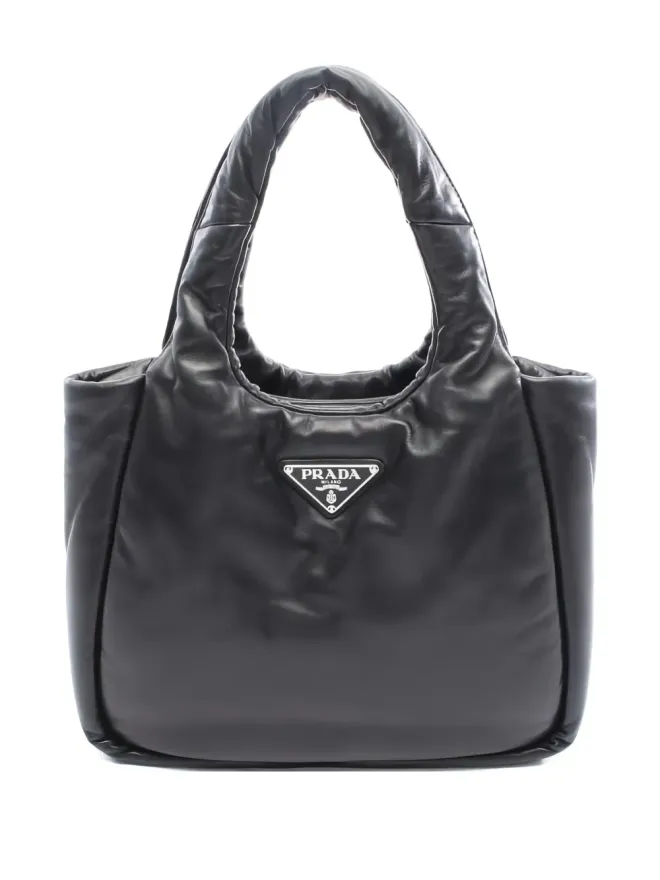 Prada Pre-Owned Prada ビンテージ 2010年代 三角ロゴ レザー トートバッグの商品画像